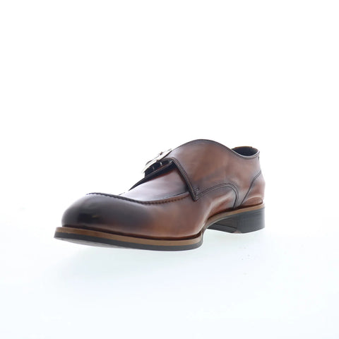 Di Bianco Parma Mens Brown Leather Loafers & Slip Ons Casual Shoes