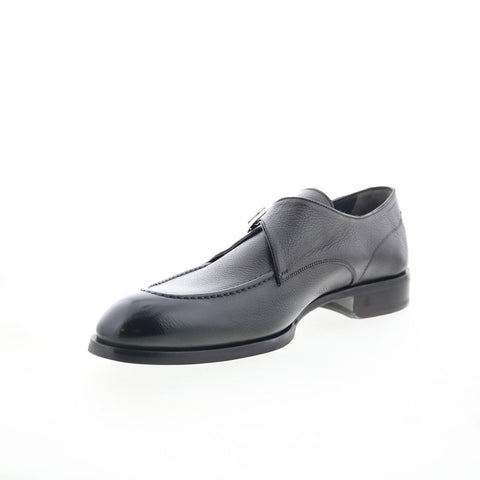 Di Bianco Parma Ciana Mens Black Leather Loafers & Slip Ons Casual Shoes