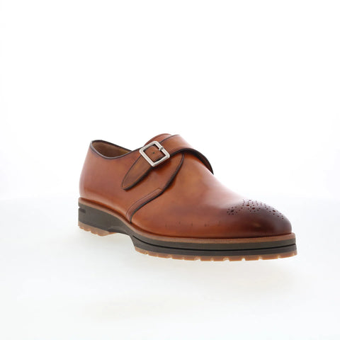 Di Bianco Medalian Parma Mens Brown Leather Loafers & Slip Ons Casual Shoes