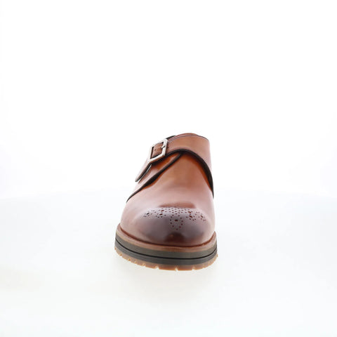 Di Bianco Medalian Parma Mens Brown Leather Loafers & Slip Ons Casual Shoes