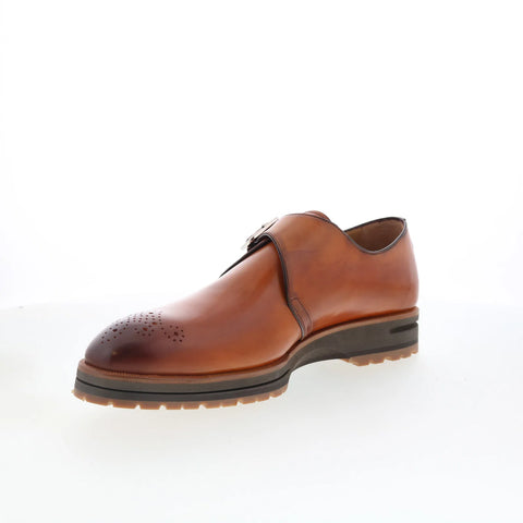 Di Bianco Medalian Parma Mens Brown Leather Loafers & Slip Ons Casual Shoes