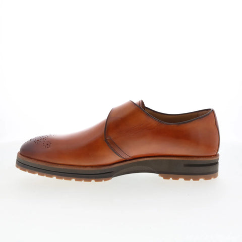 Di Bianco Medalian Parma Mens Brown Leather Loafers & Slip Ons Casual Shoes