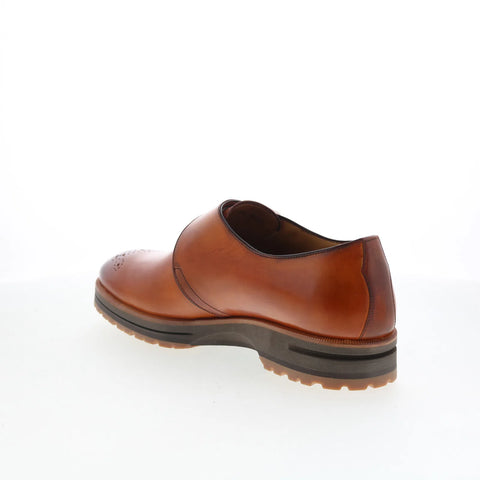 Di Bianco Medalian Parma Mens Brown Leather Loafers & Slip Ons Casual Shoes