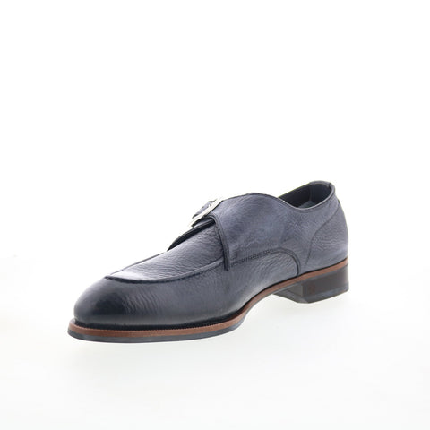 Di Bianco Parma Mens Black Leather Loafers & Slip Ons Casual Shoes