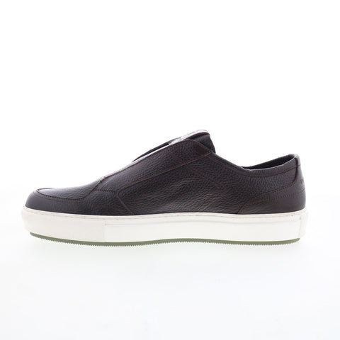 Di Bianco Petronius Mens Brown Leather Slip On Lifestyle Sneakers Shoes