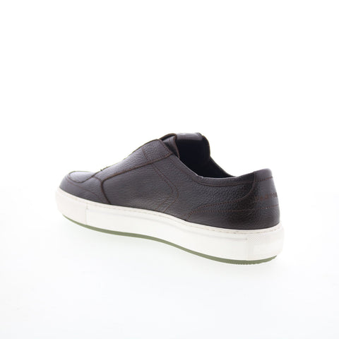 Di Bianco Petronius Mens Brown Leather Slip On Lifestyle Sneakers Shoes