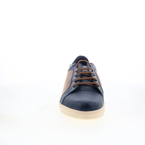 Di Bianco Petrosino Mens Brown Leather Lace Up Lifestyle Sneakers Shoes