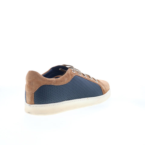 Di Bianco Petrosino Mens Brown Suede Lace Up Lifestyle Sneakers Shoes