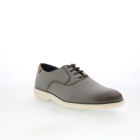 Pastori by Di Bianco Philip Mens Gray Mesh Oxfords & Lace Ups Plain Toe Shoes