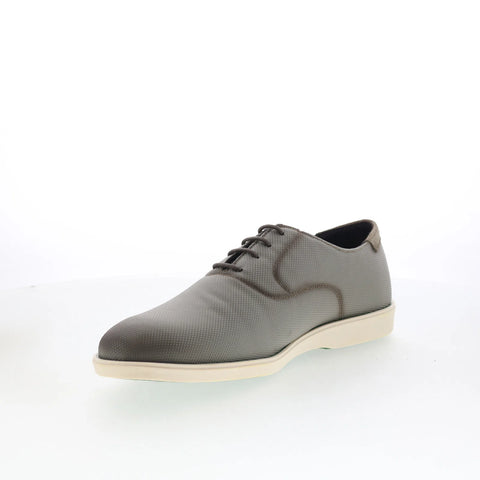 Pastori by Di Bianco Philip Mens Gray Mesh Oxfords & Lace Ups Plain Toe Shoes