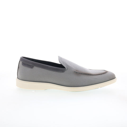 Pastori by Di Bianco Phillip Mens Gray Canvas Loafers & Slip Ons Casual Shoes