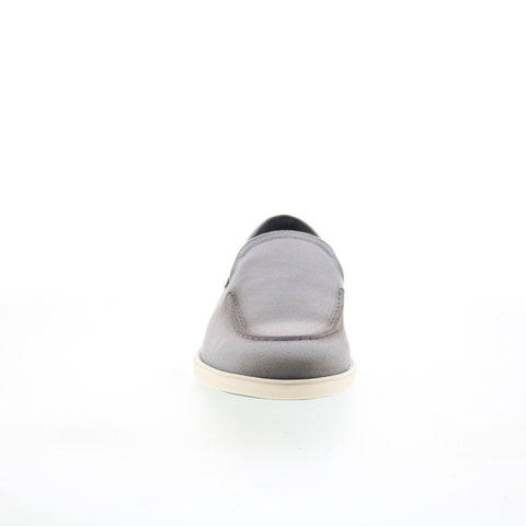 Pastori by Di Bianco Phillip Mens Gray Canvas Loafers & Slip Ons Casual Shoes