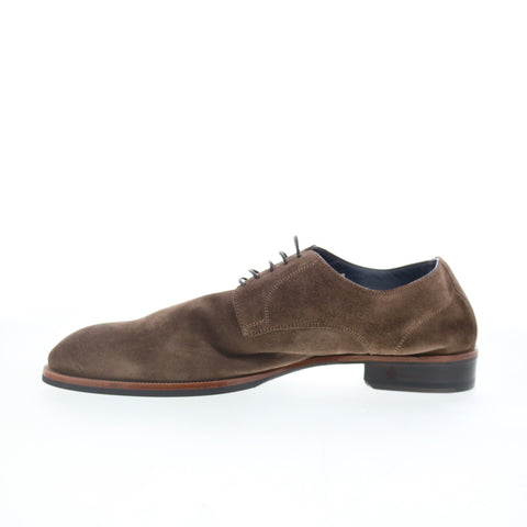 Di Bianco Pisa Mens Brown Suede Lace Up Oxfords & Lace Ups Casual Shoes
