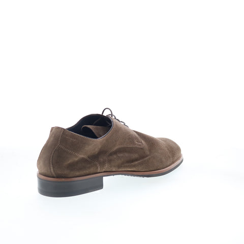 Di Bianco Pisa Mens Brown Suede Lace Up Oxfords & Lace Ups Casual Shoes