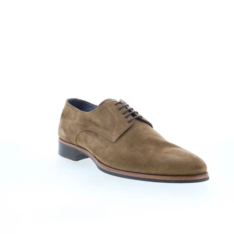 Di Bianco Pisa Mens Brown Suede Lace Up Oxfords & Lace Ups Casual Shoes