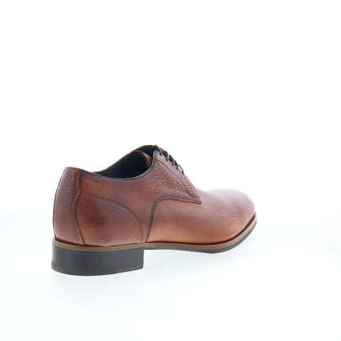 Di Bianco Pisa Mens Brown Leather Lace Up Oxfords & Lace Ups Casual Shoes
