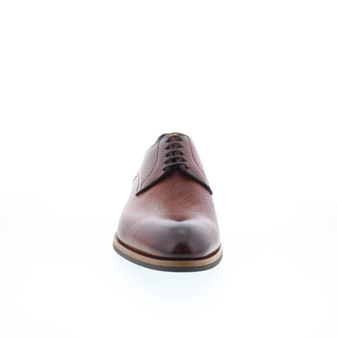 Di Bianco Pisa Mens Brown Leather Lace Up Oxfords & Lace Ups Casual Shoes