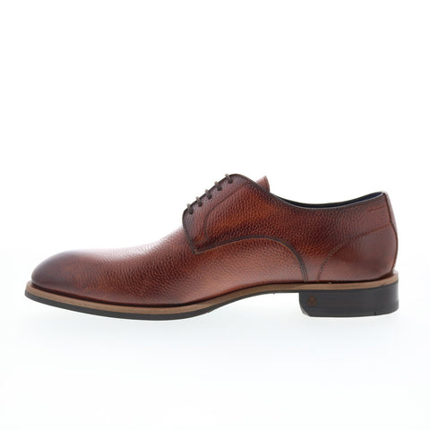 Di Bianco Pisa Mens Brown Leather Lace Up Oxfords & Lace Ups Casual Shoes
