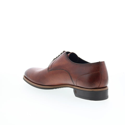 Di Bianco Pisa Mens Brown Leather Lace Up Oxfords & Lace Ups Casual Shoes