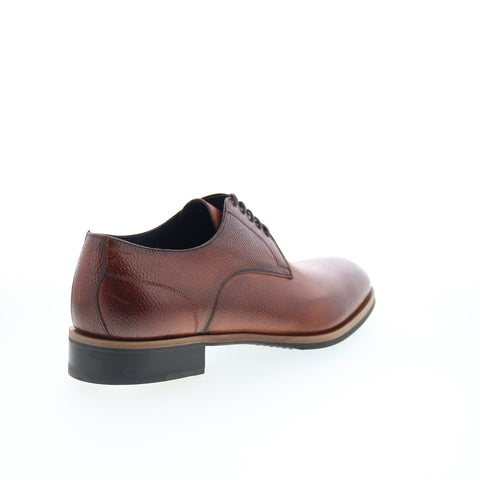 Di Bianco Pisa Mens Brown Leather Lace Up Oxfords & Lace Ups Casual Shoes