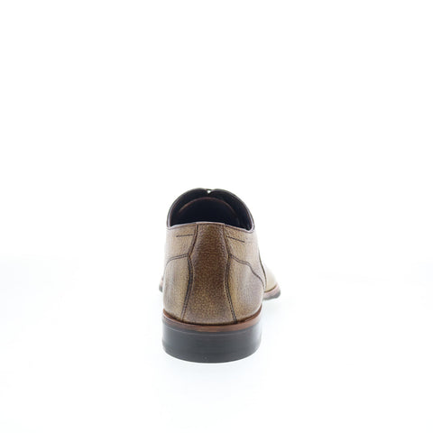 Di Bianco Pisa Mens Brown Leather Lace Up Oxfords & Lace Ups Casual Shoes