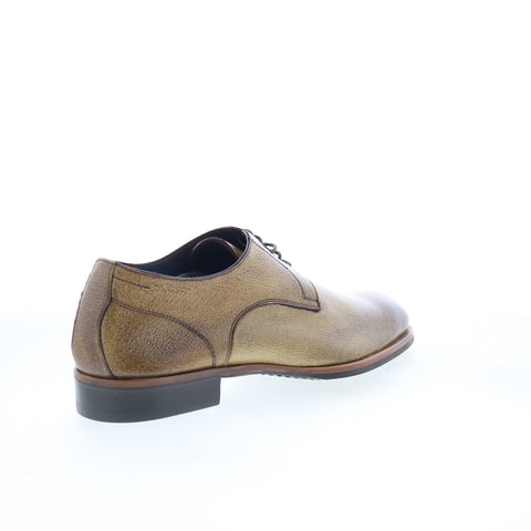 Di Bianco Pisa Mens Brown Leather Lace Up Oxfords & Lace Ups Casual Shoes