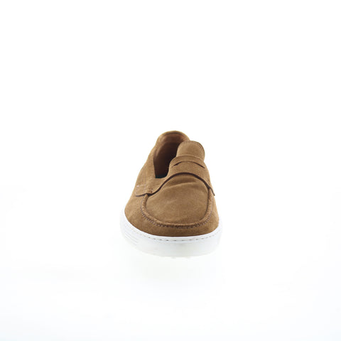 Pastori by Di Bianco Pius Mens Brown Suede Loafers & Slip Ons Penny Shoes