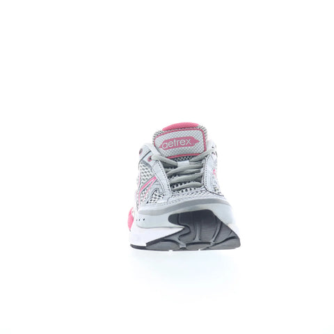 Aetrex RX Runner Q438WW065 Womens Gray Wide Mesh Athletic Running Shoes