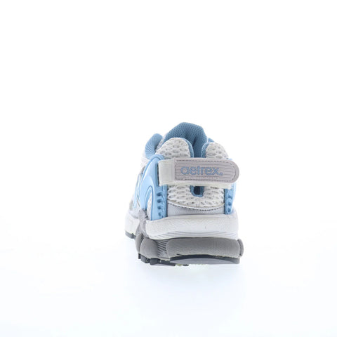 Aetrex Edge Runner Q562WM065 Womens Silver Mesh Athletic Running Shoes