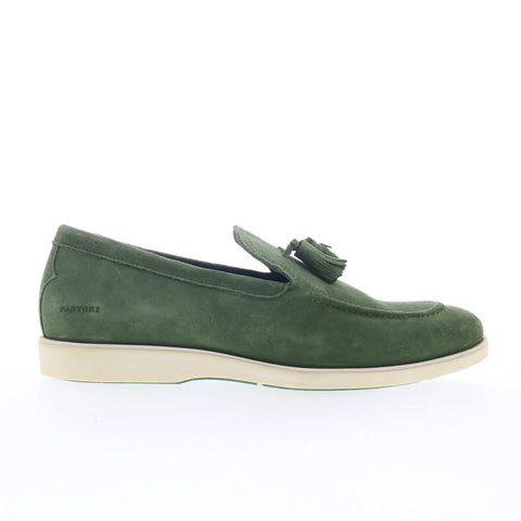 Pastori by Di Bianco Quintillius Mens Green Loafers & Slip Ons Casual Shoes