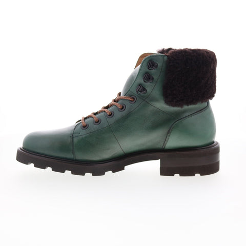 green emerald velvet dress Men Chelsea Army Green Genuine Leather Boots main image 0