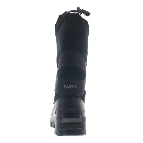Nat's Nat's R917 Mens Black Leather Lace Up Casual Dress Boots