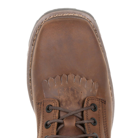 Rocky Square Toe Logger Waterproof Mens Brown Wide Work & Safety Boots