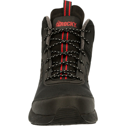 Rocky Industrial Athletix Hi-Top Composite Toe Mens Black Leather Wide Work Boots