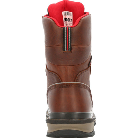 Rocky Rams Horn Lace To Toe Waterproof Mens Brown Work & Safety Boots