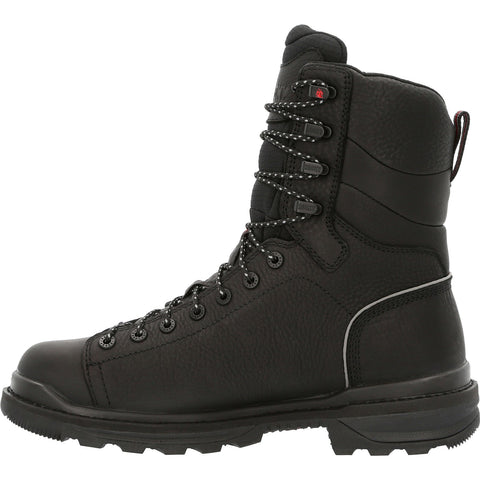 Rocky Rams Horn Lace To Toe Waterproof Mens Black Work & Safety Boots
