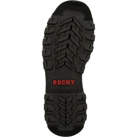Rocky Rams Horn Lace To Toe Waterproof Mens Black Wide Work & Safety Boots
