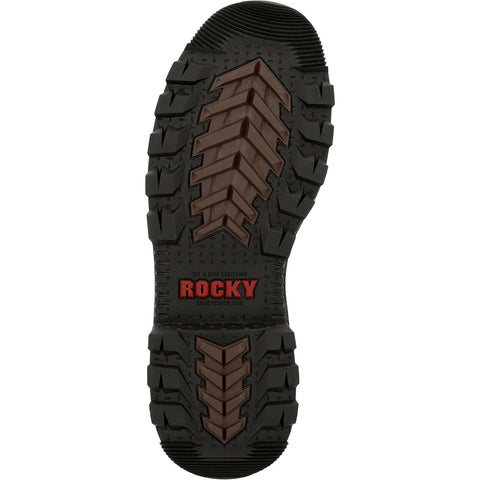 Rocky Rams Horn Lace To Toe Composite Waterproof Mens Brown Boots