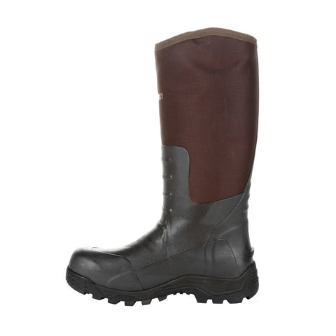 Rocky Sport Pro Pull on Rubber Snake Boot RKS0420 Mens Black Rain Boots