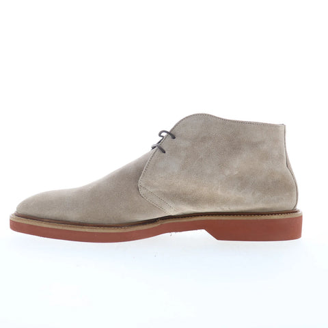 Di Bianco Raviello Mens Gray Suede Lace Up Chukkas Boots