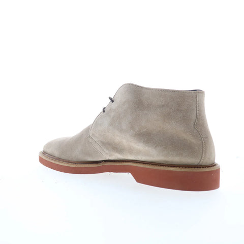 Di Bianco Raviello Mens Gray Suede Lace Up Chukkas Boots