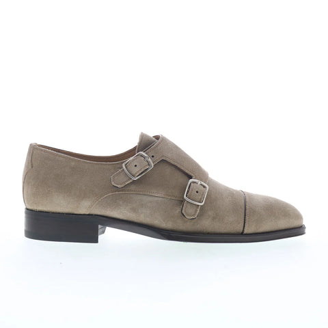 Pastori by Di Bianco Remus Mens Gray Suede Loafers & Slip Ons Casual Shoes