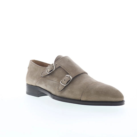 Pastori by Di Bianco Remus Mens Gray Suede Loafers & Slip Ons Casual Shoes