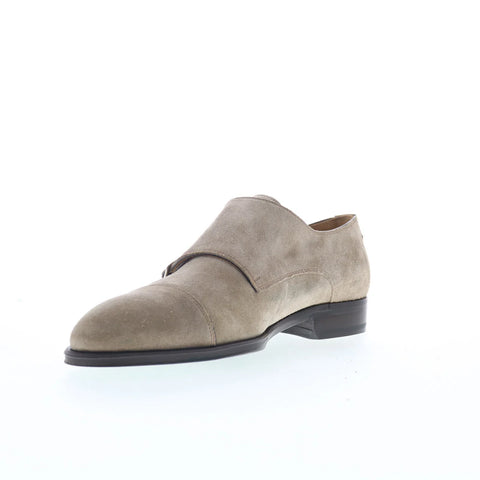 Pastori by Di Bianco Remus Mens Gray Suede Loafers & Slip Ons Casual Shoes