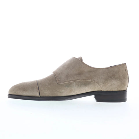 Pastori by Di Bianco Remus Mens Gray Suede Loafers & Slip Ons Casual Shoes