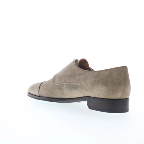 Pastori by Di Bianco Remus Mens Gray Suede Loafers & Slip Ons Casual Shoes