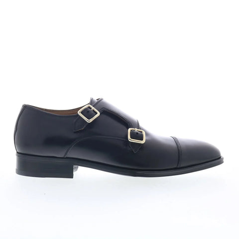 Pastori by Di Bianco Remus Mens Black Leather Loafers & Slip Ons Casual Shoes