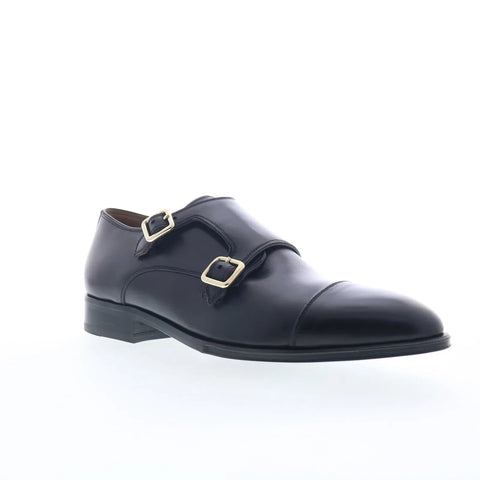 Pastori by Di Bianco Remus Mens Black Leather Loafers & Slip Ons Casual Shoes