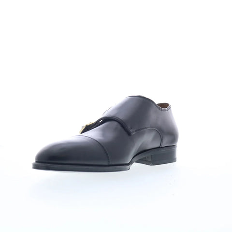 Pastori by Di Bianco Remus Mens Black Leather Loafers & Slip Ons Casual Shoes