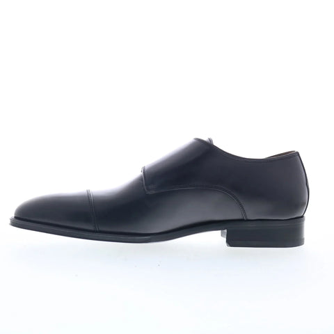 Pastori by Di Bianco Remus Mens Black Leather Loafers & Slip Ons Casual Shoes
